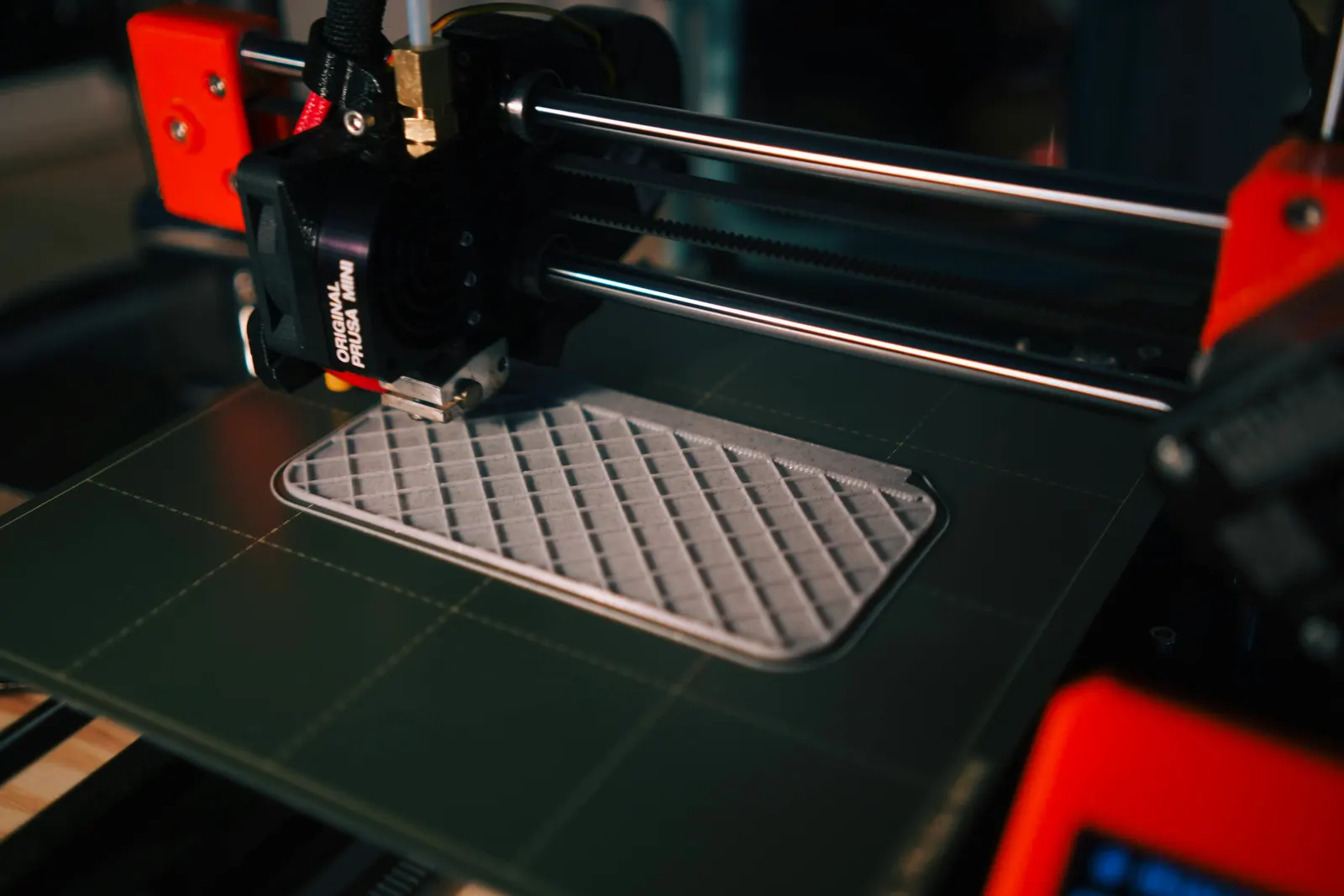 3D printer creating a part layer by layer